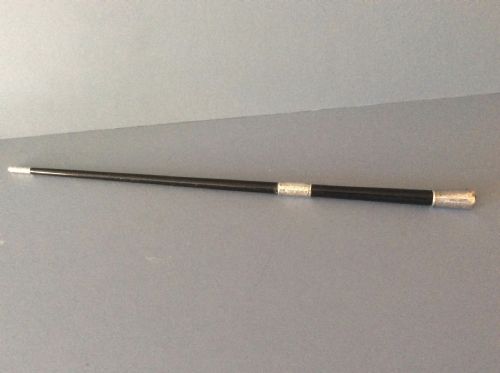 ANTIQUE EDWARDIAN SILVER MOUNTED EBONISED CONDUCTOR'S BATON - ADDITIONAL PHOTO 5