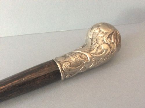 ANTIQUE PEWTERHANDLED WOODEN PAGE TURNER - ADDITIONAL PHOTO 1