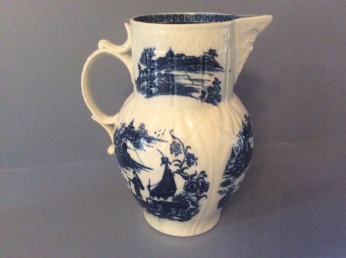 ANTIQUE 18TH CENTURY CAUGHLEY LEAF MASK JUG - ADDITIONAL PHOTO 5
