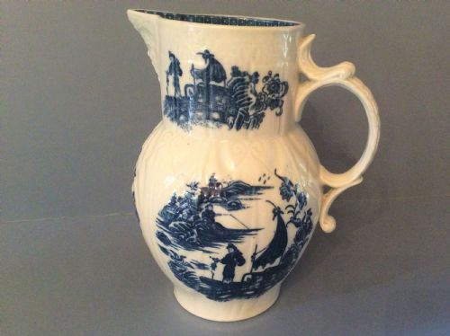 ANTIQUE 18TH CENTURY CAUGHLEY LEAF MASK JUG - ADDITIONAL PHOTO 7