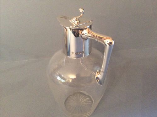 antique victorian solid silvermounted jug - CATEGORY: ANTIQUE SILVER - DATED VICTORIAN