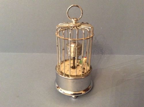 bird cage clock - CATEGORY: ANTIQUE CLOCKS - DATED 1950