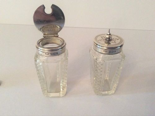 ANTIQUE EDWARDIAN SOLID SILVER CRUET SET - ADDITIONAL PHOTO 7