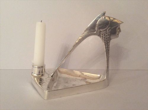 ANTIQUE WMF ART DECO CANDLE HOLDER - ADDITIONAL PHOTO 2