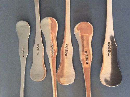 SET OF SIX NEWCASTLE ANTIQUE SILVER SERVING TABLESPOONS - ADDITIONAL PHOTO 2