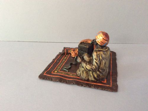 ANTIQUE BERGMAN BRONZE SNAKE CHARMER - ADDITIONAL PHOTO 1
