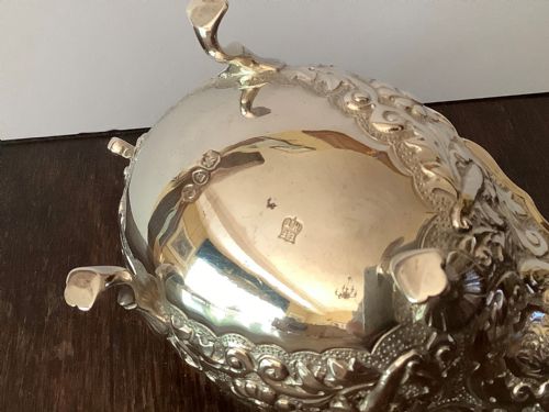ANTIQUE VICTORIAN SOLID SILVER CREAM JUG BOAT - ADDITIONAL PHOTO 3