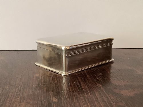 UNUSUAL ANTIQUE SOLID SILVER PLAYING CARD OR BIBLE BOX - ADDITIONAL PHOTO 2