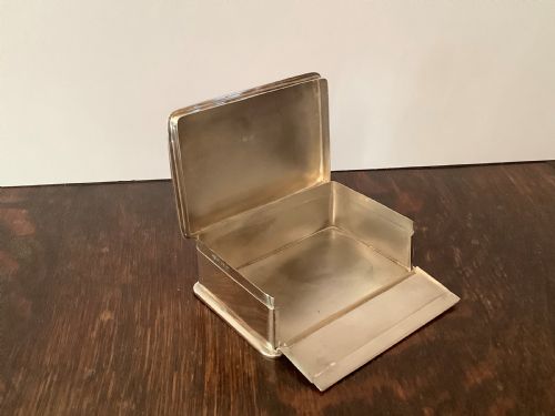 UNUSUAL ANTIQUE SOLID SILVER PLAYING CARD OR BIBLE BOX - ADDITIONAL PHOTO 6