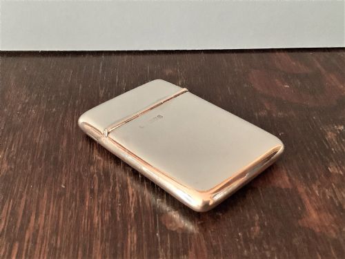 UNUSUAL ANTIQUE SOLID SILVER CARD CASE 1911 - ADDITIONAL PHOTO 1