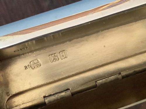 UNUSUAL ANTIQUE SOLID SILVER CARD CASE 1911 - ADDITIONAL PHOTO 2