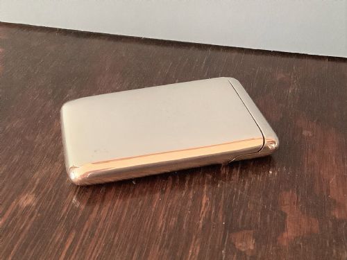 UNUSUAL ANTIQUE SOLID SILVER CARD CASE 1911 - ADDITIONAL PHOTO 3