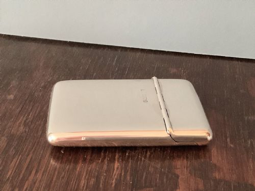 UNUSUAL ANTIQUE SOLID SILVER CARD CASE 1911 - ADDITIONAL PHOTO 4