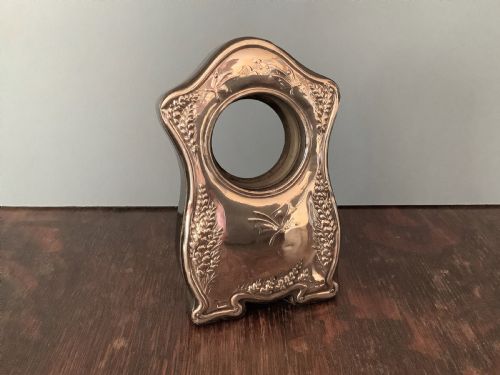 PRETTY ANTIQUE SILVER POCKET WATCH STAND - ADDITIONAL PHOTO 4