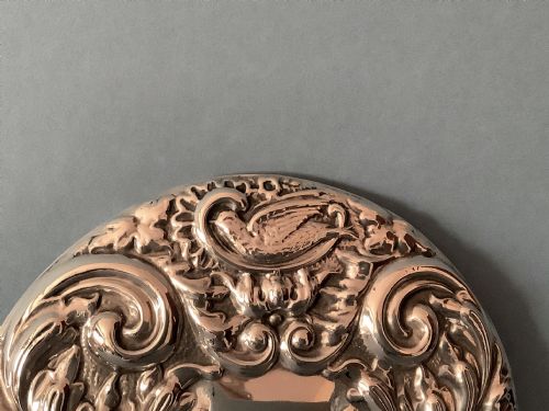 SOLID SILVER HAND MIRROR - ADDITIONAL PHOTO 1