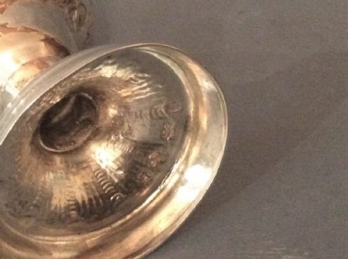 ANTIQUE GEORGIAN SOLID SILVER CASTER - ADDITIONAL PHOTO 4
