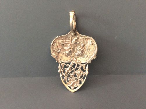 PRETTY ANTIQUE SOLID SILVER CAKE SLICE - ADDITIONAL PHOTO 1