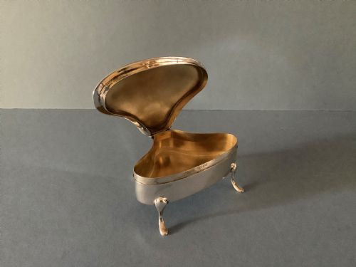 antique edwardian solid silver jewellery box - CATEGORY: ANTIQUE SILVER - DATED EDWARDIAN