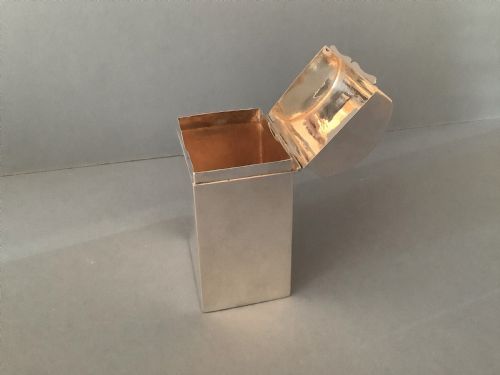 ANTIQUE SOLID SILVER EDWARDIAN CARD BOX - ADDITIONAL PHOTO 1