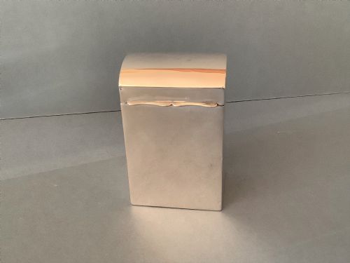 ANTIQUE SOLID SILVER EDWARDIAN CARD BOX - ADDITIONAL PHOTO 2