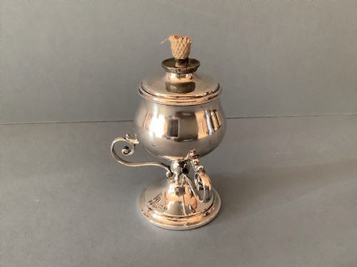 ANTIQUE EDWARDIAN SOLID SILVER TABLE LIGHTER - ADDITIONAL PHOTO 1