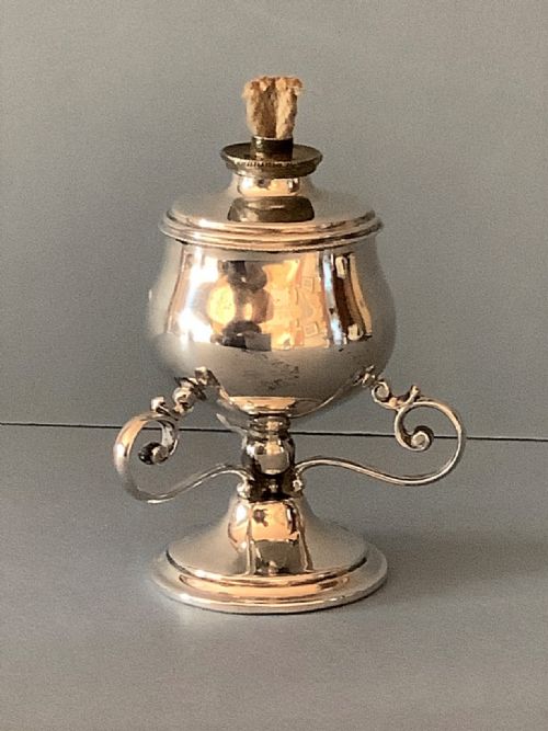 ANTIQUE EDWARDIAN SOLID SILVER TABLE LIGHTER - ADDITIONAL PHOTO 3