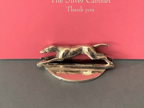 ANTIQUE SILVER MENU HOLDERS FOX AND HOUNDS - ADDITIONAL PHOTO 3