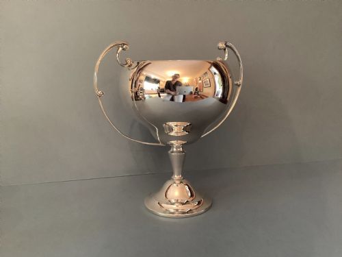 SOLID SILVER ART DECO TROPHY CUP - ADDITIONAL PHOTO 1