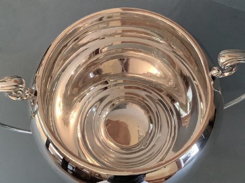 SOLID SILVER ART DECO TROPHY CUP - ADDITIONAL PHOTO 2
