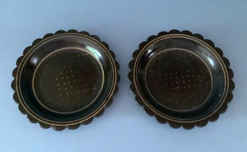 pair of georgian papier mache wine coasters - CATEGORY: ANTIQUE MISCELLANEOUS - DATED GEORGIAN