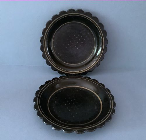 PAIR OF GEORGIAN PAPIER MACHE WINE COASTERS - ADDITIONAL PHOTO 3