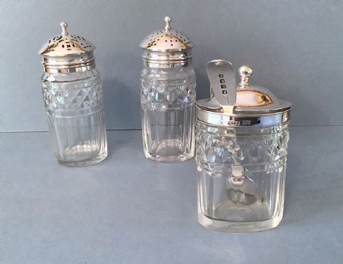 ANTIQUE GEORGIAN SILVER 7BOTTLE CRUET 1813 - ADDITIONAL PHOTO 1