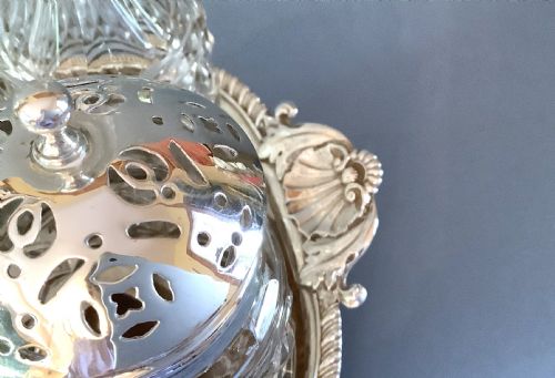 ANTIQUE GEORGIAN SILVER 7BOTTLE CRUET 1813 - ADDITIONAL PHOTO 8