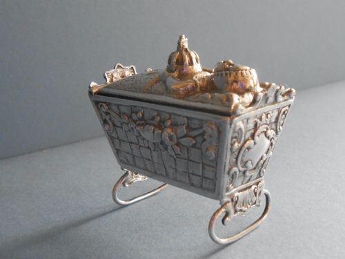 ANTIQUE EDWARDIAN SILVER NOVELTY SNUFF BOX - ADDITIONAL PHOTO 8