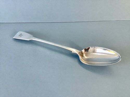 ANTIQUE GEORGE IV SILVER BASTING SPOON - ADDITIONAL PHOTO 1