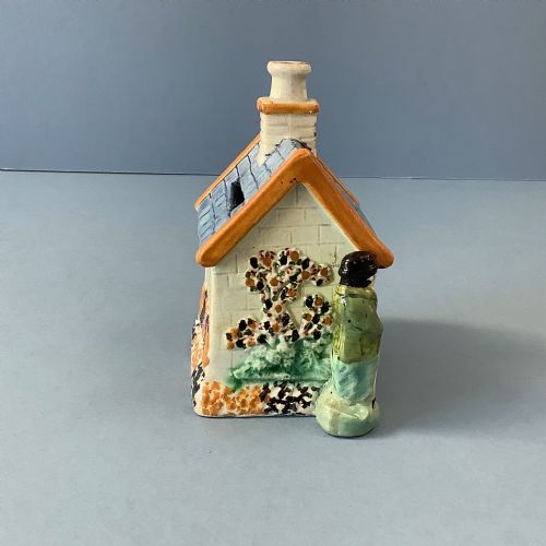ANTIQUE EARLY C19 PRATTWARE MONEY BOX - ADDITIONAL PHOTO 2