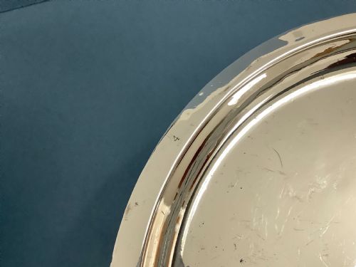 PAIR OLD SHEFFIELD PLATE WARMING DISHES - ADDITIONAL PHOTO 3