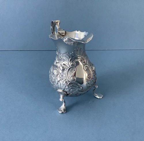 ANTIQUE GEORGE II SILVER JUG - ADDITIONAL PHOTO 1