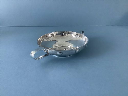 ANTIQUE ARTS AND CRAFT SILVER QUAICHE - ADDITIONAL PHOTO 1