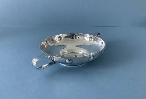 ANTIQUE ARTS AND CRAFT SILVER QUAICHE - ADDITIONAL PHOTO 4