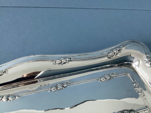 ANTIQUE SILVER ART NOUVEAU TRAY - ADDITIONAL PHOTO 2