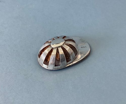 ANTIQUE SILVER NOVELTY JOCKEY CAP PIN CUSHION - ADDITIONAL PHOTO 1