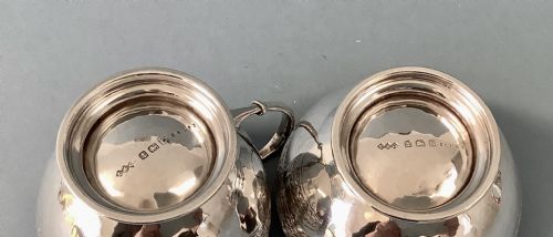 ANTIQUE SILVER LIBERTY MILK JUG AND SUGAR BOWL - ADDITIONAL PHOTO 4
