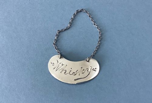 ANTIQUE SILVER WHISKY NOGGIN LABEL - ADDITIONAL PHOTO 3