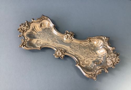 GEORGIAN OLD SHEFFIELD PLATE CANDLE SNUFFERS AND TRAY - ADDITIONAL PHOTO 6