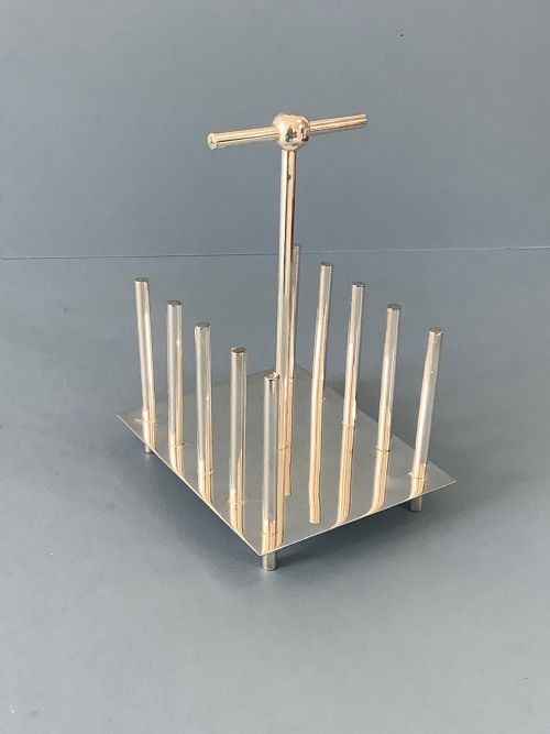 CHRISTOPHER DRESSER SILVER TOAST RACK - ADDITIONAL PHOTO 1