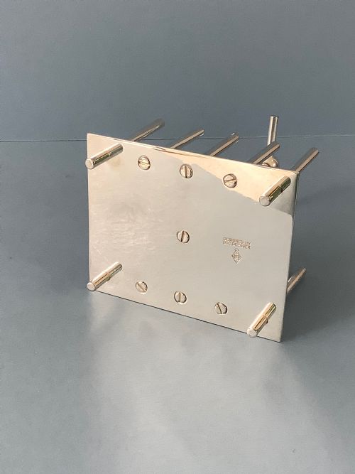 CHRISTOPHER DRESSER SILVER TOAST RACK - ADDITIONAL PHOTO 2