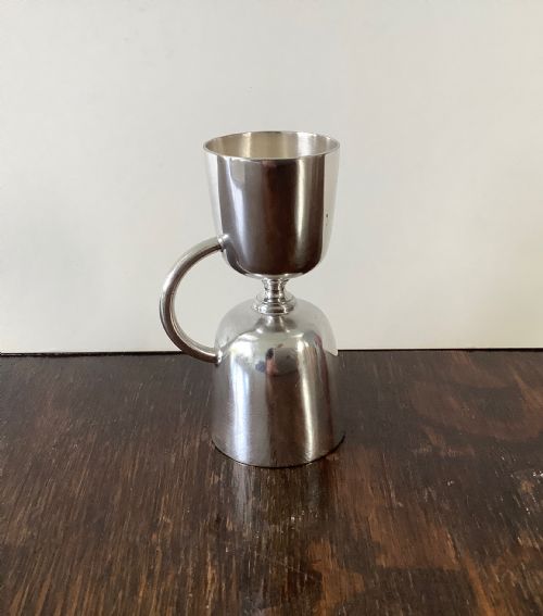 silver plated double jigger - CATEGORY: ANTIQUE SILVER - DATED EDWARDIAN