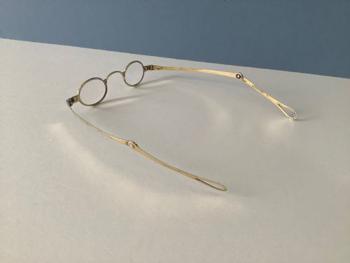 antique georgian silver wig spectacles - CATEGORY: ANTIQUE SILVER - DATED GEORGIAN