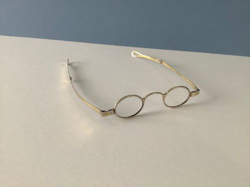 ANTIQUE GEORGIAN SILVER WIG SPECTACLES - ADDITIONAL PHOTO 1